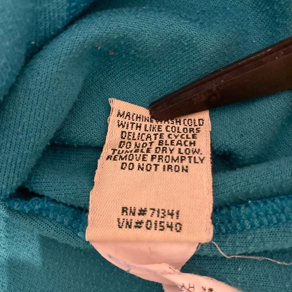 L. L. Bean Fleece Jacket Sz S Women's 1/4 Zip Pullover Shoulder Pocket Aqua Blue - Picture 5 of 12